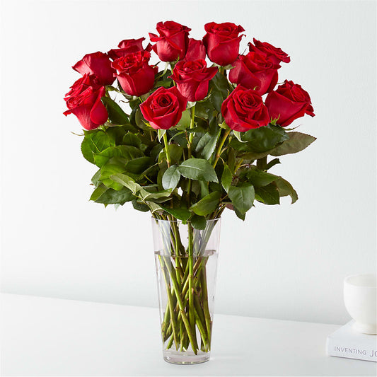 Long Stem Red Rose Bouquet – MC INERNEY'S FLOWER SHOP & GREENHOUSE, Middletown CT