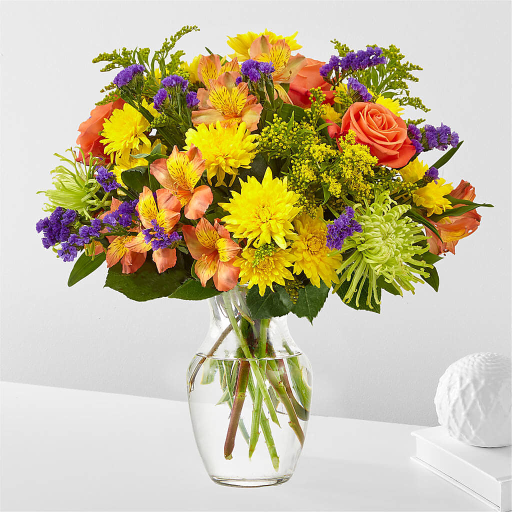 Marmalade Skies Bouquet – MC INERNEY'S FLOWER SHOP & GREENHOUSE, Middletown CT