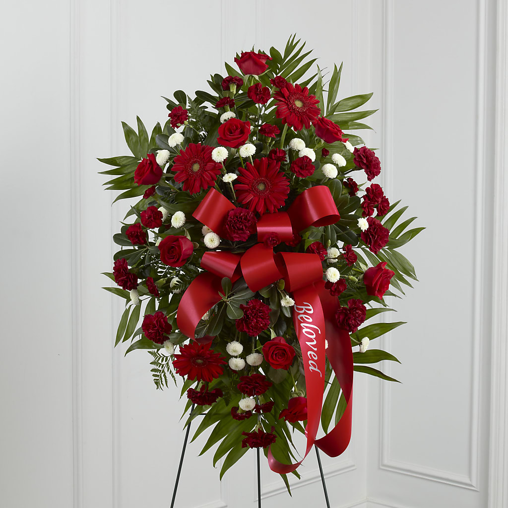 Treasured Memories Standing Spray – MC INERNEY'S FLOWER SHOP & GREENHOUSE, Middletown CT