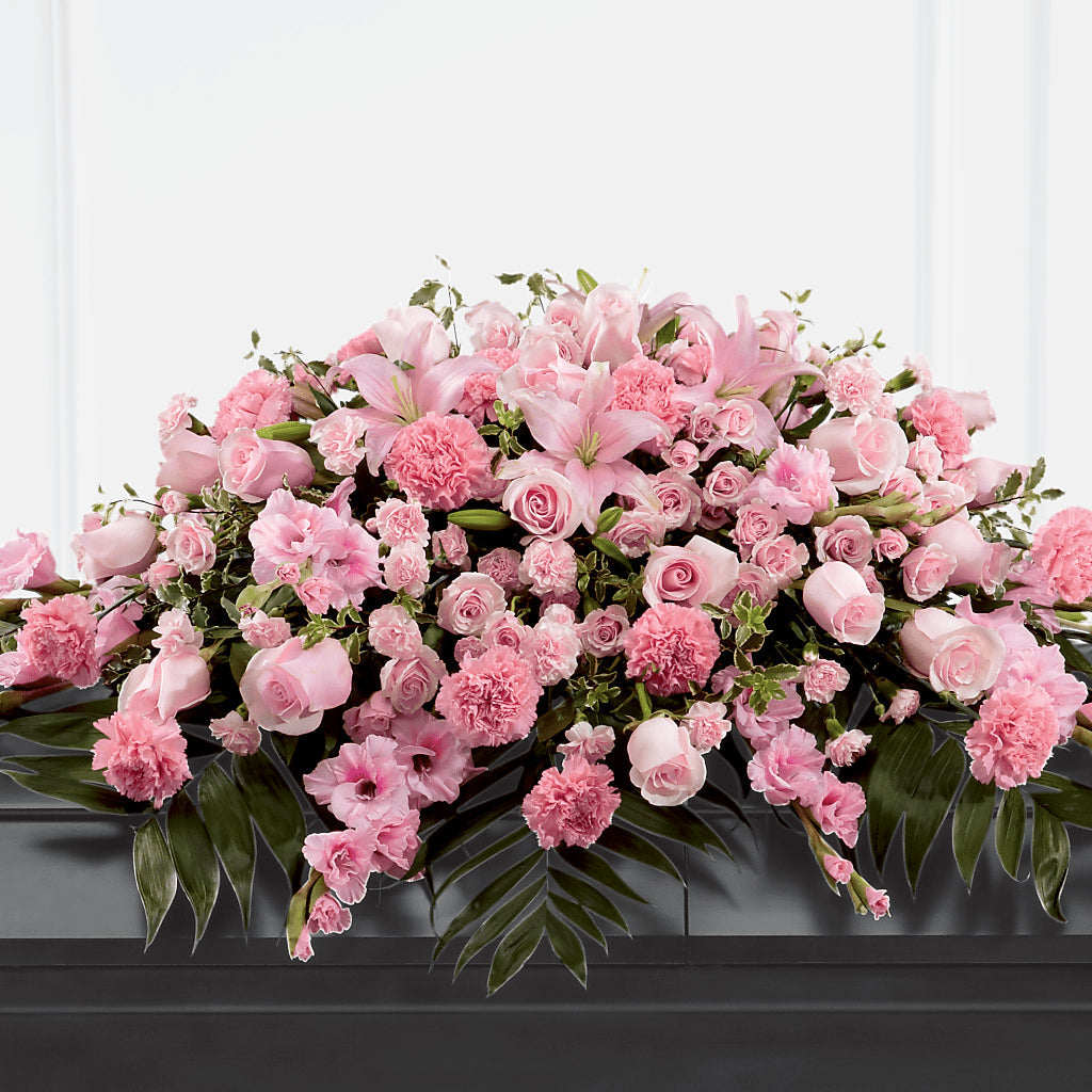 Garden of Comfort Casket Spray (Standard) – MC INERNEY'S FLOWER SHOP & GREENHOUSE, Middletown CT