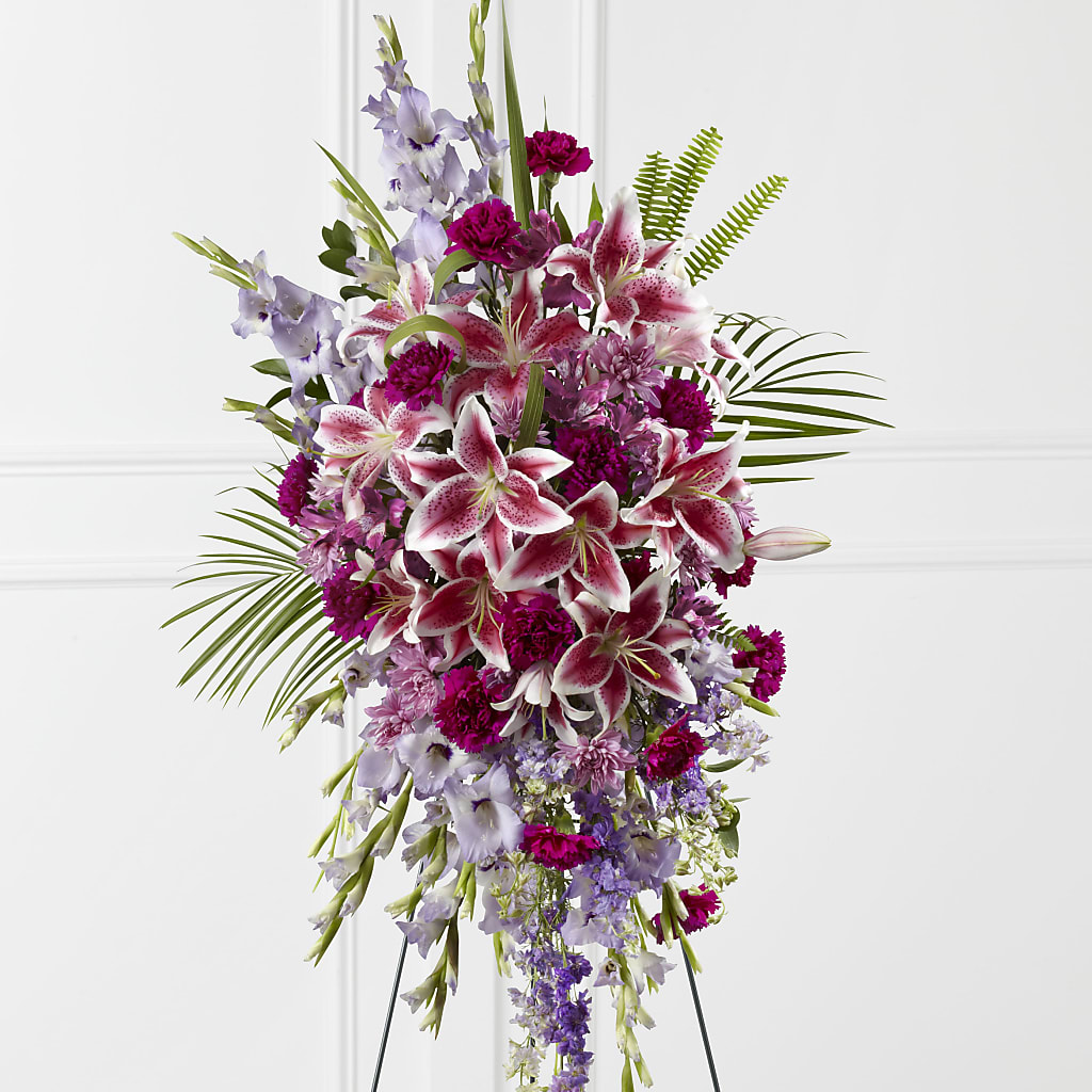 Tender Touch Standing Spray – MC INERNEY'S FLOWER SHOP & GREENHOUSE, Middletown CT
