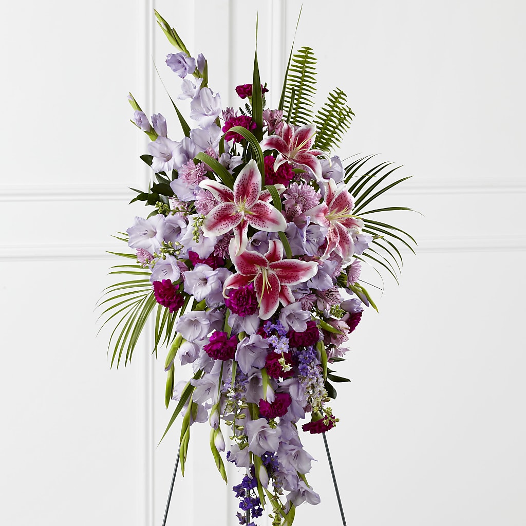Tender Touch Standing Spray – MC INERNEY'S FLOWER SHOP & GREENHOUSE, Middletown CT