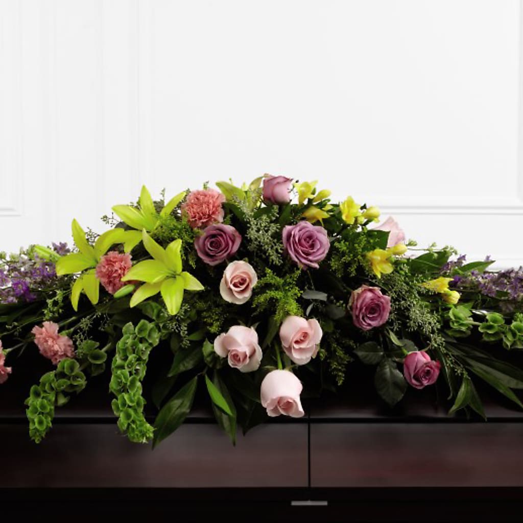 Forever Beloved Casket Spray – MC INERNEY'S FLOWER SHOP & GREENHOUSE, Middletown CT