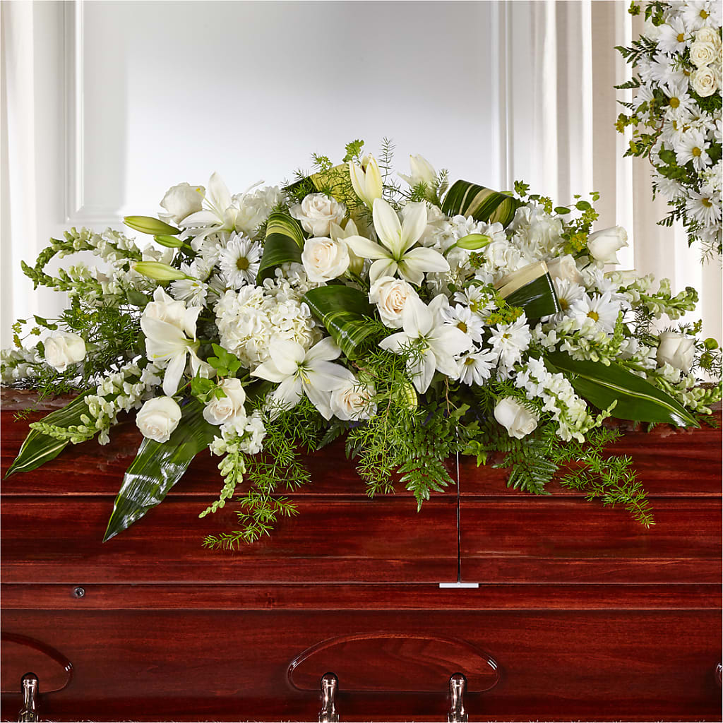 Abundance Casket Spray – MC INERNEY'S FLOWER SHOP & GREENHOUSE, Middletown CT
