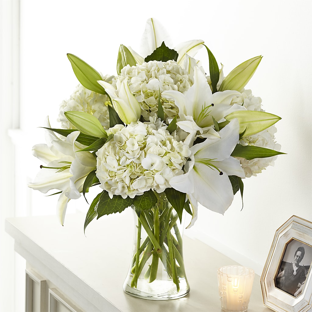 Compassionate Lily Bouquet – MC INERNEY'S FLOWER SHOP & GREENHOUSE, Middletown CT
