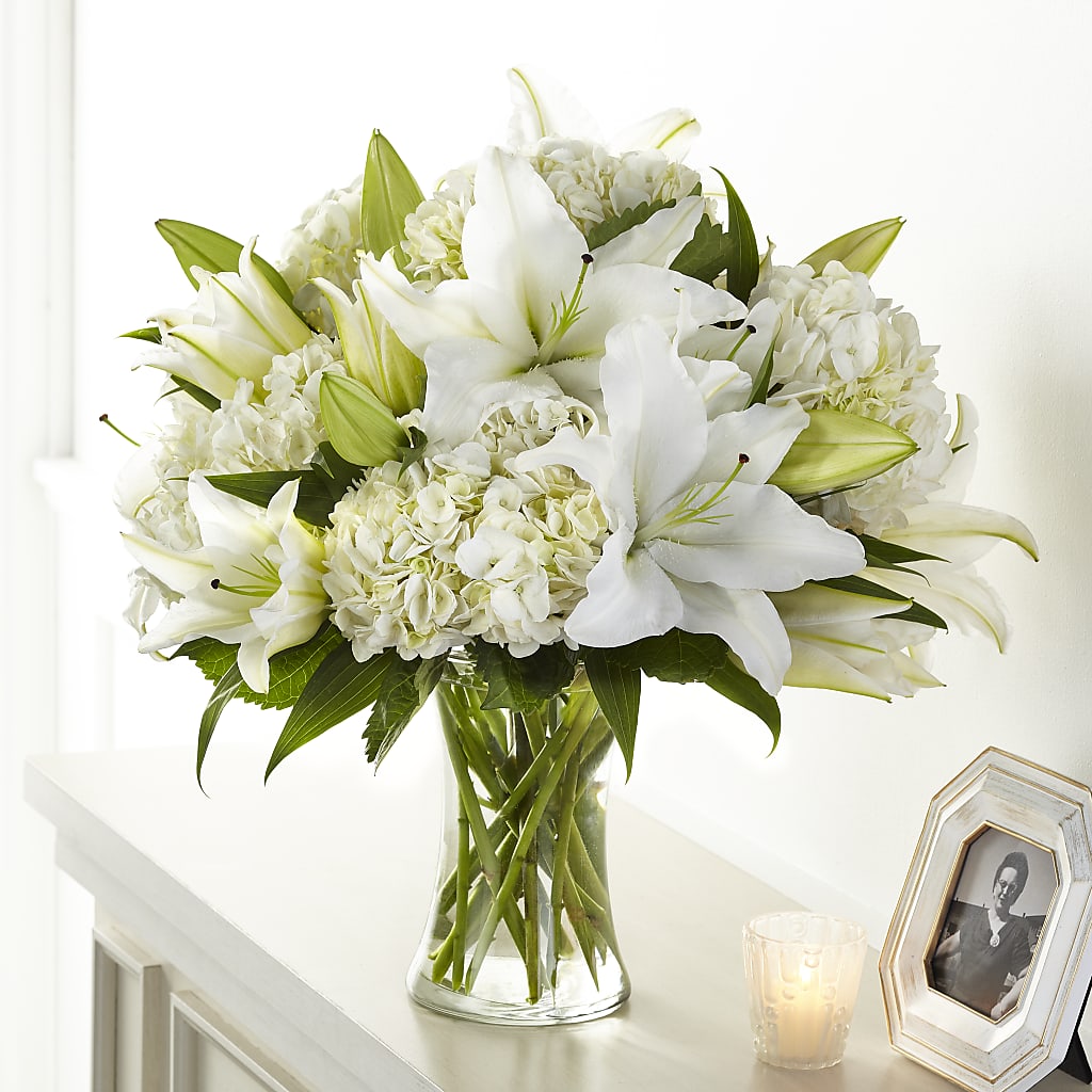 Compassionate Lily Bouquet – MC INERNEY'S FLOWER SHOP & GREENHOUSE, Middletown CT