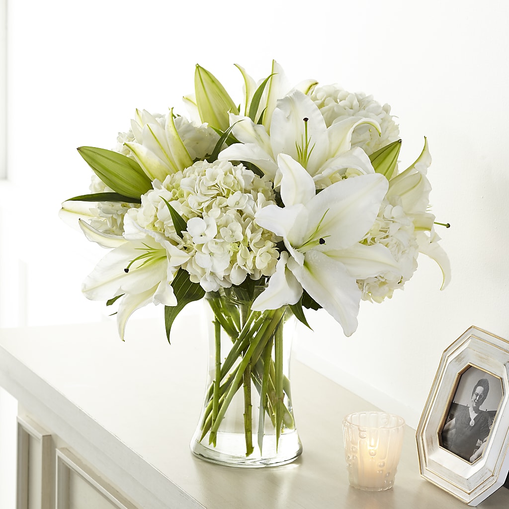 Compassionate Lily Bouquet – MC INERNEY'S FLOWER SHOP & GREENHOUSE, Middletown CT