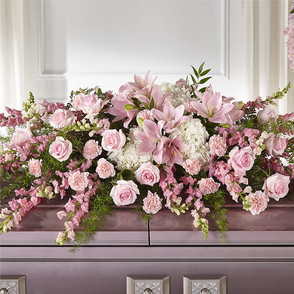 Life & Remembrance Casket Spray – MC INERNEY'S FLOWER SHOP & GREENHOUSE, Middletown CT
