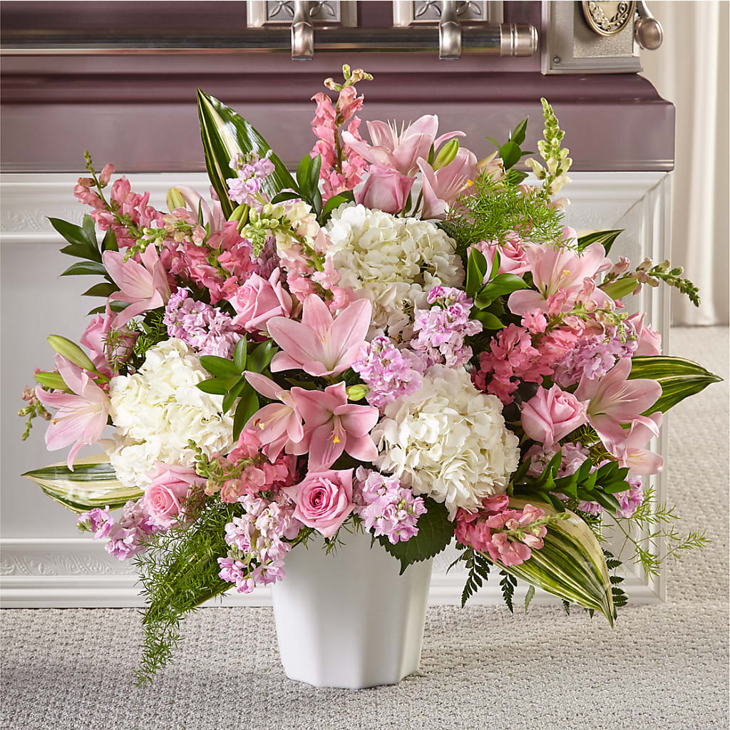Simply Serene Floor Basket – MC INERNEY'S FLOWER SHOP & GREENHOUSE, Middletown CT