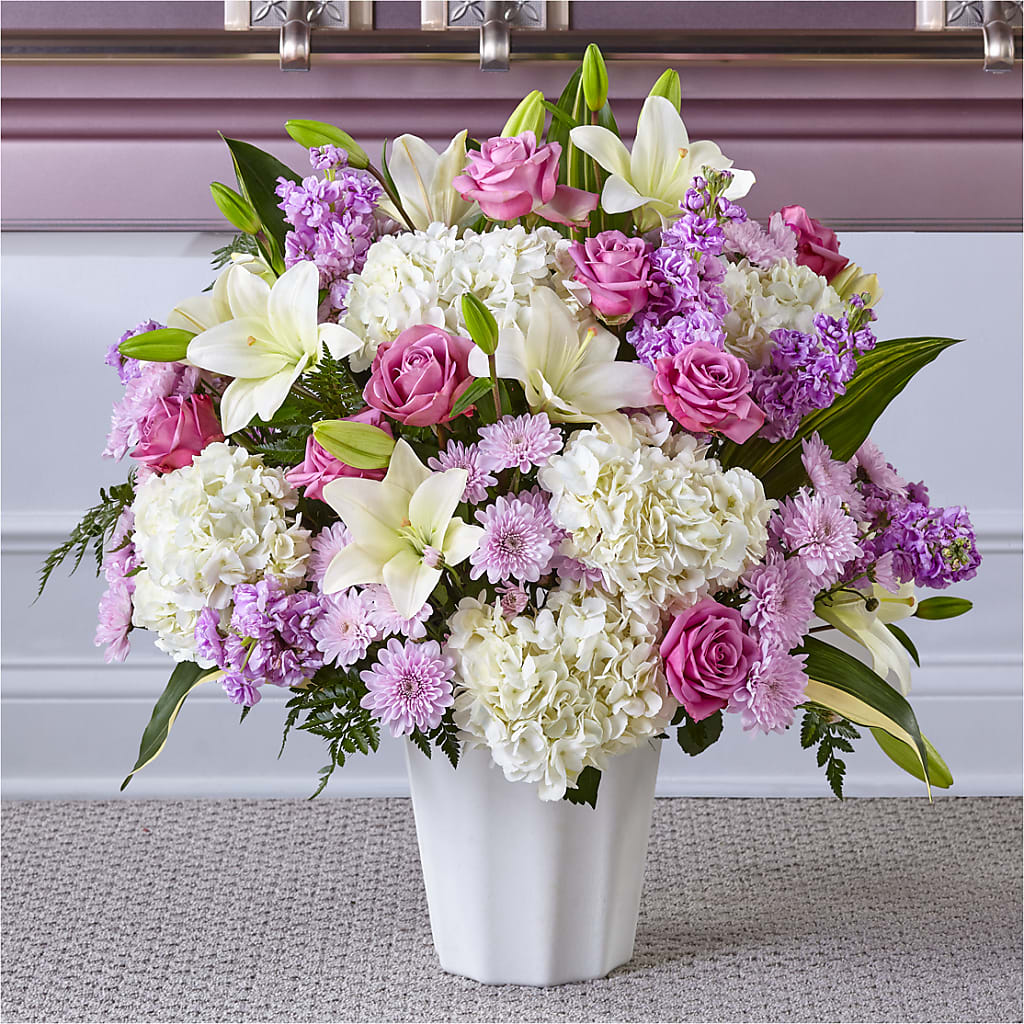 Heaven Sent Floor Basket – MC INERNEY'S FLOWER SHOP & GREENHOUSE, Middletown CT