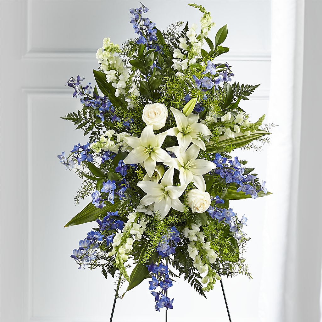 Faithful Friend Standing Spray – MC INERNEY'S FLOWER SHOP & GREENHOUSE, Middletown CT