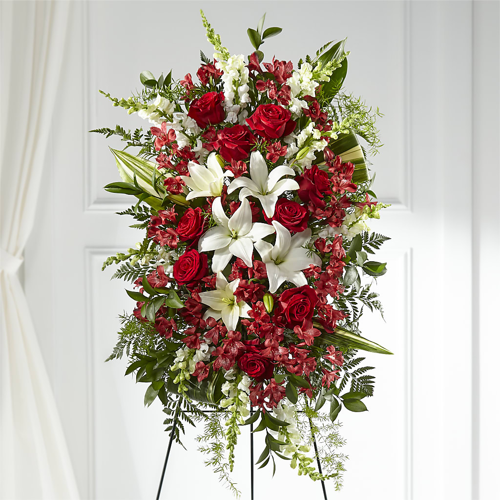 Everlasting Memory Standing Spray – MC INERNEY'S FLOWER SHOP & GREENHOUSE, Middletown CT