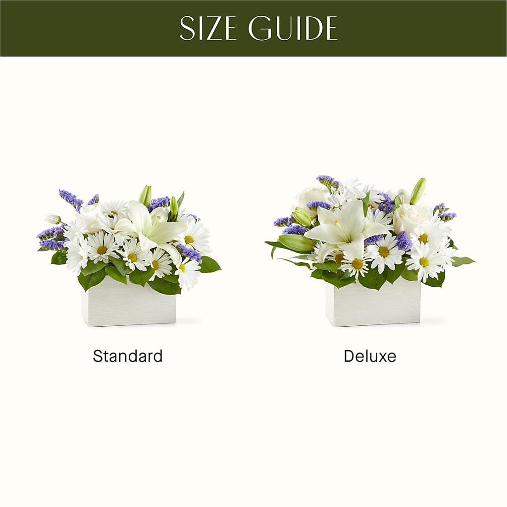 Beyond Blue Box Bouquet – MC INERNEY'S FLOWER SHOP & GREENHOUSE, Middletown CT