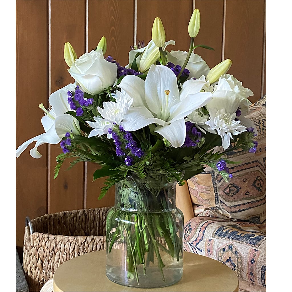 Beyond Blue Bouquet – MC INERNEY'S FLOWER SHOP & GREENHOUSE, Middletown CT