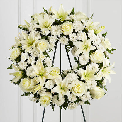 Treasured Tribute Wreath – MC INERNEY'S FLOWER SHOP & GREENHOUSE, Middletown CT