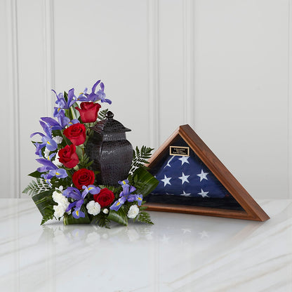 Patriotic Tribute Arrangement – MC INERNEY'S FLOWER SHOP & GREENHOUSE, Middletown CT