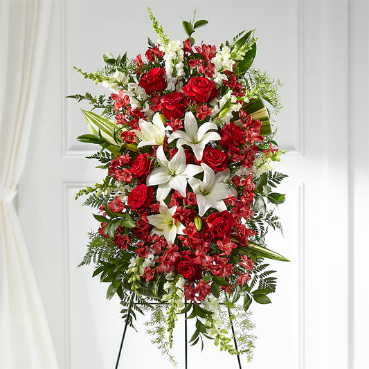 Everlasting Memory Standing Spray – MC INERNEY'S FLOWER SHOP & GREENHOUSE, Middletown CT