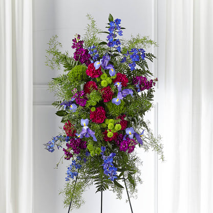 Heavenly Skies Standing Spray – MC INERNEY'S FLOWER SHOP & GREENHOUSE, Middletown CT